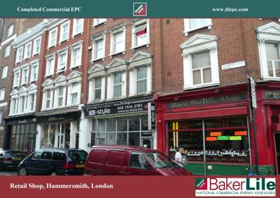 Commercial EPC Hairdressers Retail Shop Hammersmith London